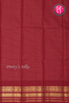 Pure Kanchipuram Silk Saree-Lightpink And Dark Red-PA23514