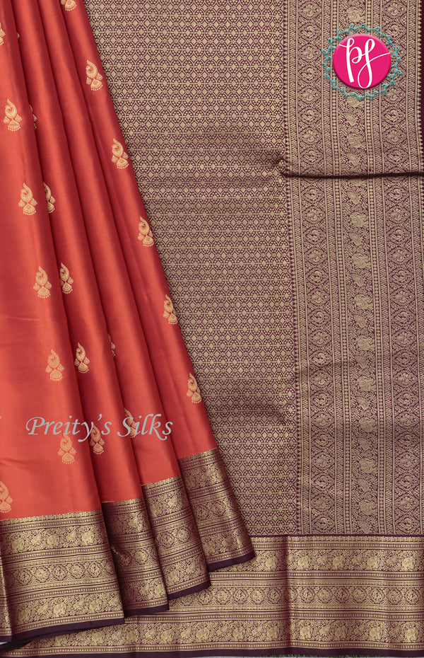 Pure Kanchipuram Silk Saree-PF47887