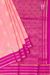 Pure Mysore Crepe Silk Saree -Light Pink And Mejentapink-PA01187