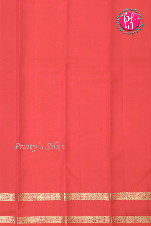 Half Pure Kanchipuram Silk Saree-Orange And Red-PA27022