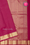 Pure Kanchipuram Silk Saree-Deep Dark Pink-PA20310