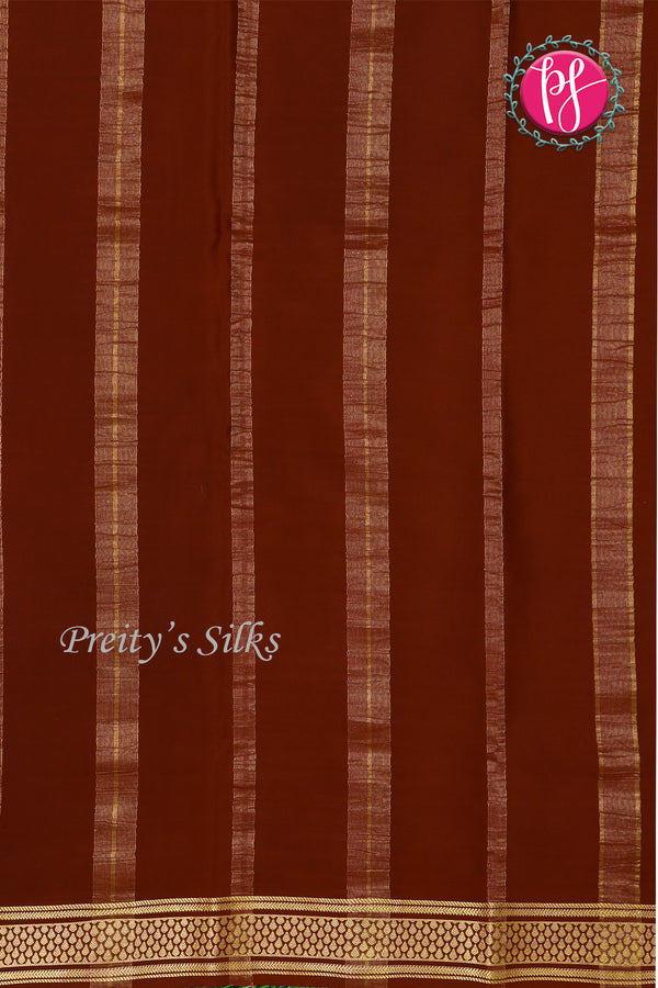 Pure Mysore Crepe Silk Saree -PF79640