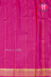 Pure Mysore Crepe Silk Saree-Bottlegreen And Pink-PA28717