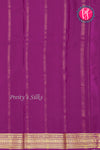 Pure Mysore Crepe Silk Saree-Bluishgrey And Wine-PA2890737