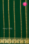 Pure Mysore Crepe Silk Saree -Mejenta pink And Bottle green -PA47159