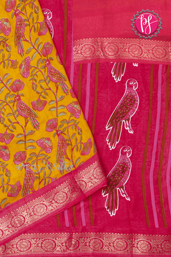 Semi Georgette Silk Saree-PF74538
