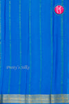Pure Mysore Crepe Silk Saree-Royalblue And Tealblue- PA28962
