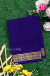 Pure Mysore Crepe Silk Saree-Navyblue-PA29132