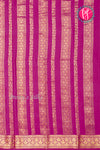 Pure Mysore Crepe Silk Saree-Pastelgreen And Mejentapink-PA46832