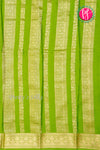 Pure Mysore Crepe Silk Saree-Mauvepink And Parrotgreen-PA46832