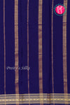 Pure Mysore Crepe Silk Saree-Navyblue- PA35304