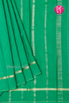 Pure Mysore Crepe Silk Saree-Green-PA19482