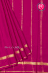 Pure Mysore Crepe Silk Saree-Mejentapink-PA21800