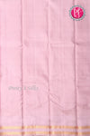 Pure Kanchipuram Silk Saree-Red And Blush Pink-PA04407
