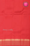 Half Pure Kanchipuram Silk Saree-Orange And RED-PA25965