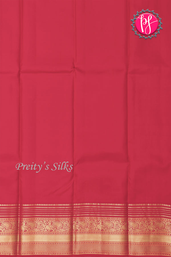 Pure Kanchipuram Silk Saree-Deepdarkplum And Red-PA23601