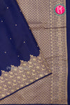 Pure Kanchipuram Silk Saree-Navyblue-PA2726753