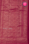 PURE KADDI BANARASI CREPE SILK SAREE-Marron-PA29680