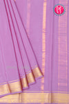 Pure Mysore Crepe Silk Saree-Mauve-PF20850