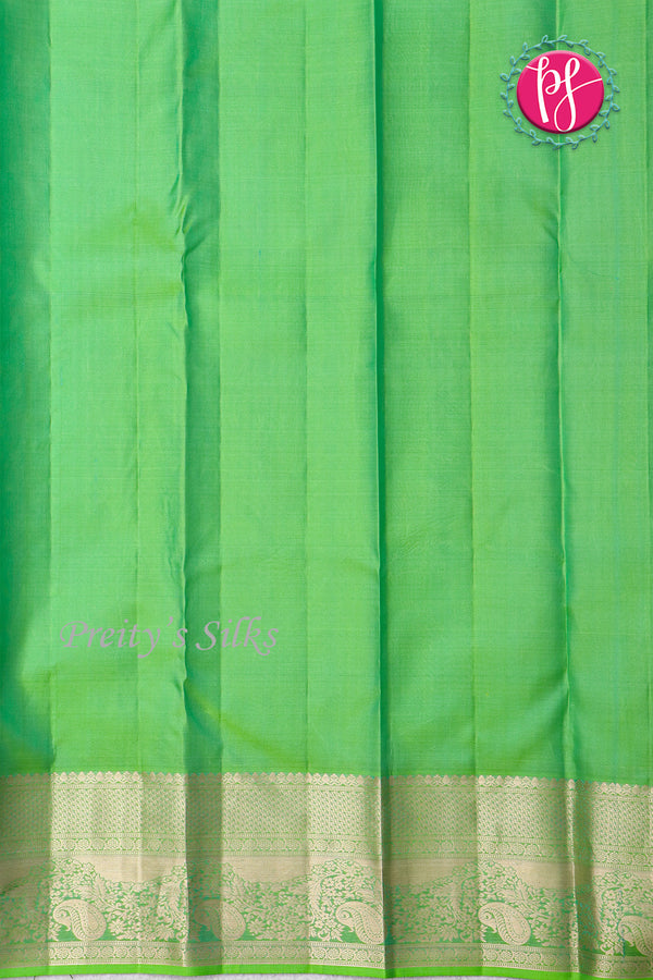 Pure Kanchipuram Silk Saree-Pastelgreen-PA04492