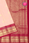 Pure Kanchipuram Silk Saree-Peach And Richmejentapink-PA23514