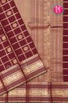 Pure Kanchipuram Silk Saree-Maroon And Green-PA27234