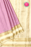 Pure Designer Crepe Silk Saree-Mauve And Halfwhite-PA20827