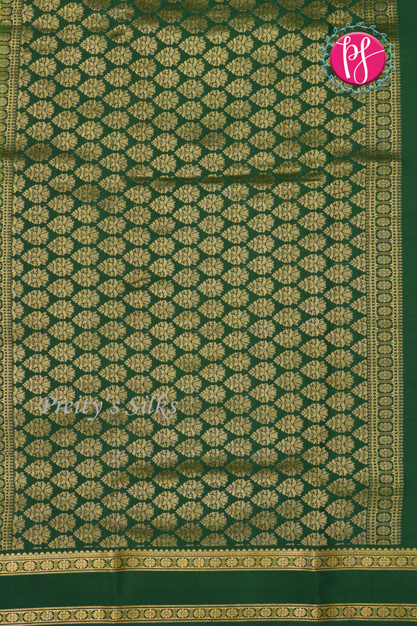 Pure Mysore Crepe Silk Saree With Bentex Border-PF80241
