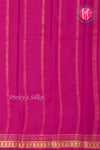 Pure Mysore Crepe Silk Saree-Rani pink-PA21845