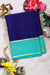 Pure Mysore Crepe Silk Saree-Navyblue And Tealblue-PA28865
