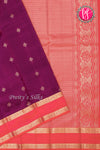 Half Pure Kanchipuram Silk Saree-DeepWine And Red-PA27022