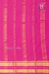 Pure Mysore Crepe Silk Saree-Black And Pink-PA19929