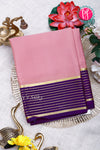Pure Mysore Crepe Silk Saree-Onion pink And Purple-PA28903