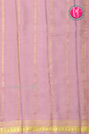 Pure Mysore Crepe Silk Saree-Mauve Pink-PA21845
