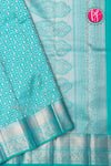 Pure Kanchipuram Silk Saree-Skyblue-PA04480