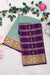 Pure Mysore Crepe Silk Saree-Pastelblue And Purple-PA46832