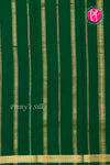 Pure Mysore Crepe Silk Saree -Red And Bottle green-PA09448