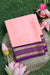 Pure Mysore Crepe Silk Saree-Pastelpink And Purple-PA34176