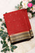 Pure Mysore Crepe Silk Saree-Red And Black-PA46766