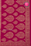 Pure Banarasi Crepe Silk Saree-Onion Pink And Mejentapink-PA22100