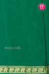 Pure Mysore Crepe Silk Saree-Contrast-Pink And Green- PA19804