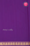 Pure Mysore Crepe Silk Saree-Gandaberunda Border-Rustorange And Purple-PA19895