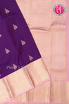 Half Pure Kanchipuram Silk Saree-Purple And Pink-PA25832