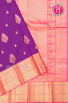 Pure Kanchipuram Silk Saree-Lavender And Pink-PA23552