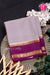Pure Mysore Crepe Silk Saree-Grayish-pink And Wine- PA22264