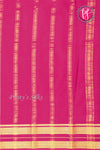 Pure Mysore Crepe Silk Saree-Teal Blue And Pink-PA19929