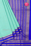 Pure Mysore Crepe Silk Saree -Skyblue And Royalblue-PF86103