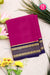 Pure Mysore Crepe Silk Saree-Pink And Navyblue- PA34176