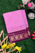 Pure Mysore Crepe Silk Saree-Babypink And WinePeacock border -PA26542