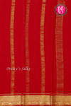 Pure Mysore Crepe Silk Saree-Red-PF20850